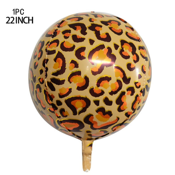 Animal Ballons Jungle Helium Balloons Safari Party Baby Shower Birthday Party Decorations Kids Wild One 1st Birthday Foil Baloon