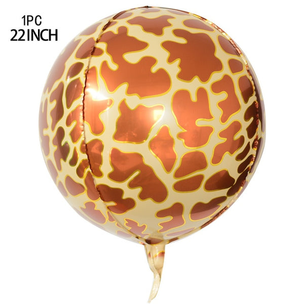 Animal Ballons Jungle Helium Balloons Safari Party Baby Shower Birthday Party Decorations Kids Wild One 1st Birthday Foil Baloon