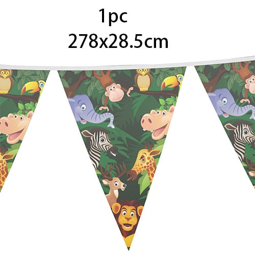 Animal Ballons Jungle Helium Balloons Safari Party Baby Shower Birthday Party Decorations Kids Wild One 1st Birthday Foil Baloon